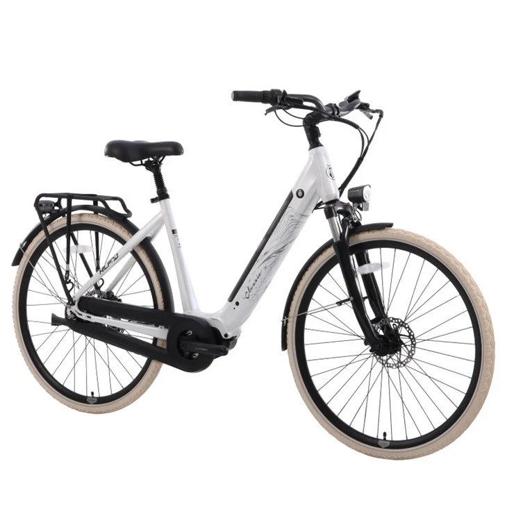 JOYKIE 700c Alloy City E-Bike Suspension Fork 36v 200w Center Moter Electric City Bike Trekking Ebike